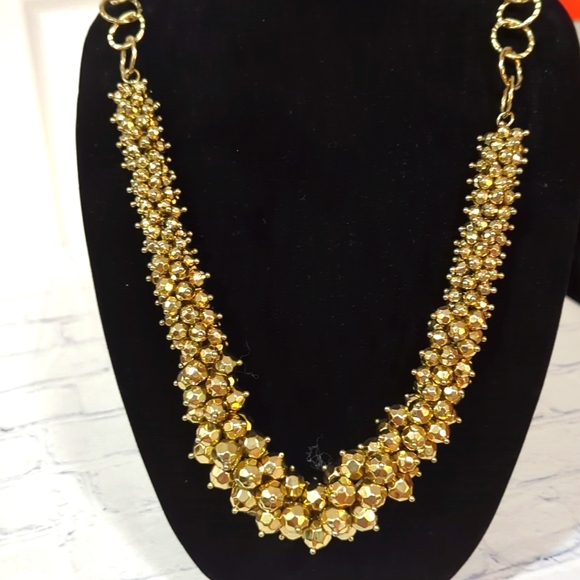 UNIQUE VINTAGE ADJUSTABLE GOLD TONE NECKLACE. 33" Length - Picture 1 of 6